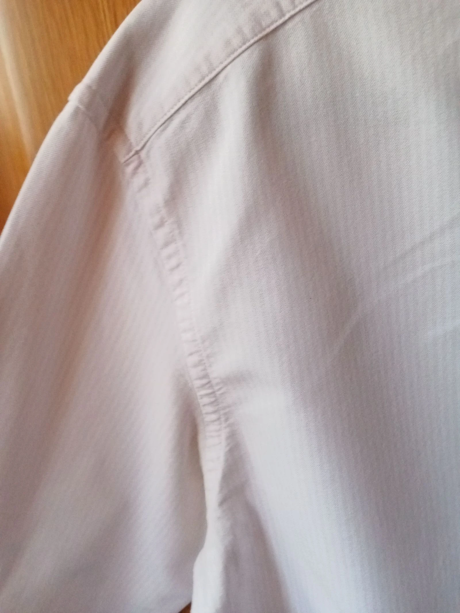 Camisa masculina listras brancas e rosas Tommy Hilfiger tamanho G em ótimo estado 100% algodão | Inclui 4 botões de reposição – photo 8